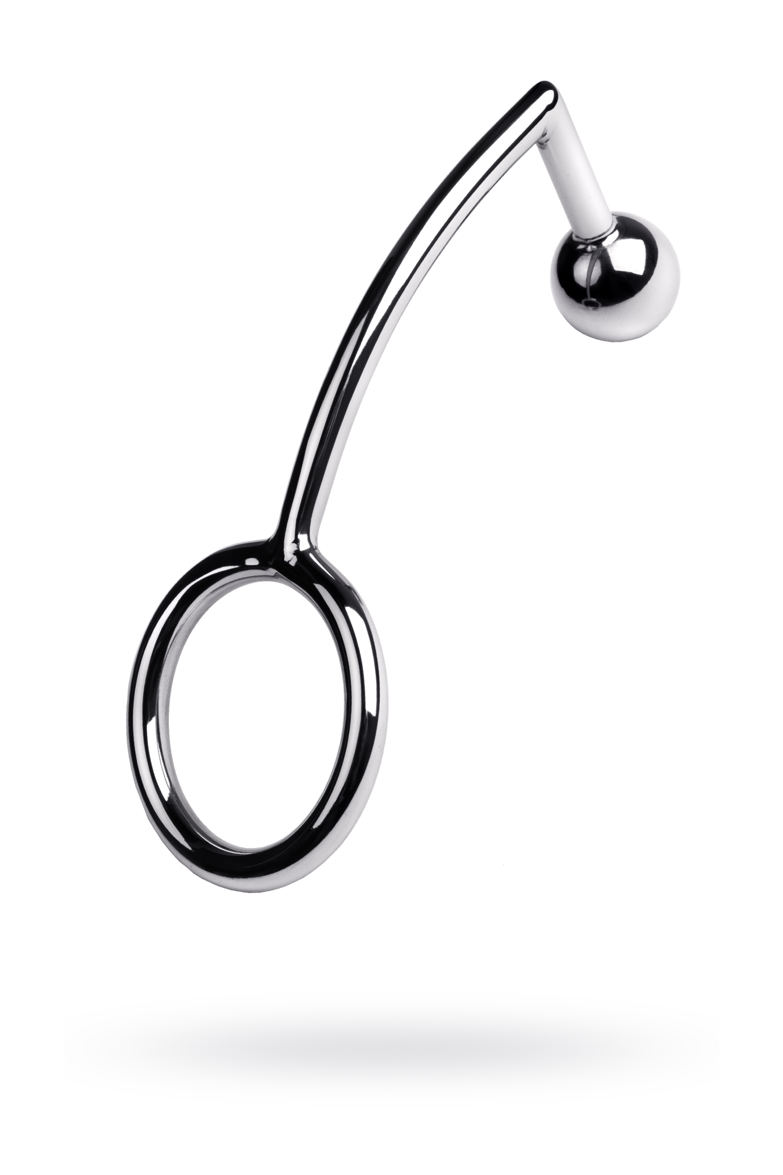 Насадка с анальной втулкой, TOYFA Metal, серебристая , 22,0 см, Ø 3,0