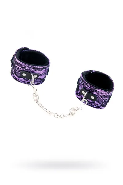 Оковы на ноги (кружевные),TOYFA Marcus пурпурные, 46 см