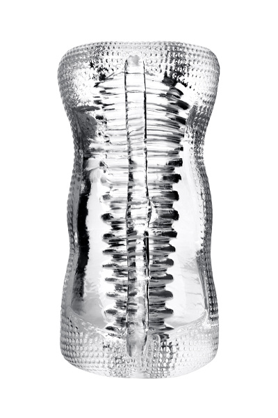 Мастурбатор нереалистичный TOYFA Lingam  Asha, прозрачный, 14 см