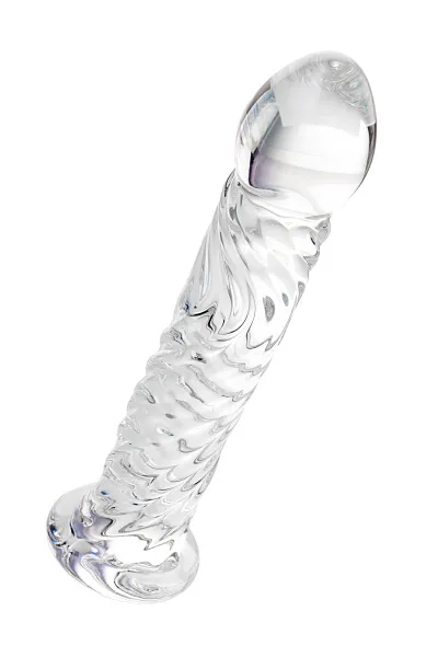 Фаллоимитатор Sexus Glass,стекло, прозрачный , 16,5 см
