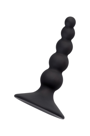 Анальная втулка  TOYFA POPO Pleasure Bootes, силикон, черная, 10 см, Ø 2,5 см