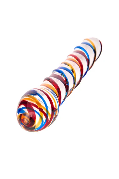 Двусторонний фаллоимитатор Sexus Glass, стекло, прозрачный, 19,5 см