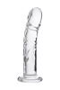 Фаллоимитатор Sexus Glass,стекло, прозрачный , 19,5 см