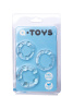 Набор колец TOYFA A-Toys, прозрачные, Ø 2,2