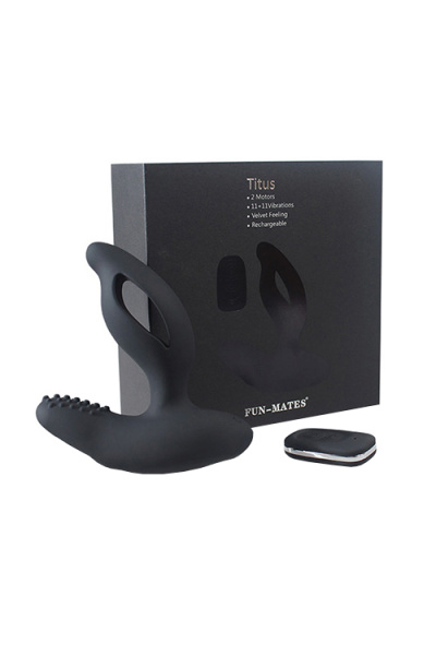 Стимулятор простаты Levett Titus, черный, 13 см