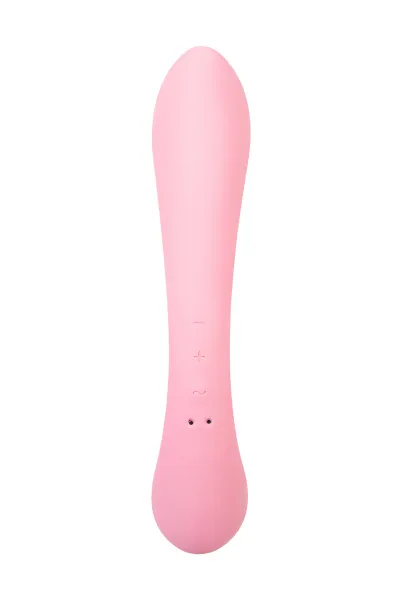 Нереалистичный вибратор Satisfyer Triple Oh, силикон, розовый, 24 см