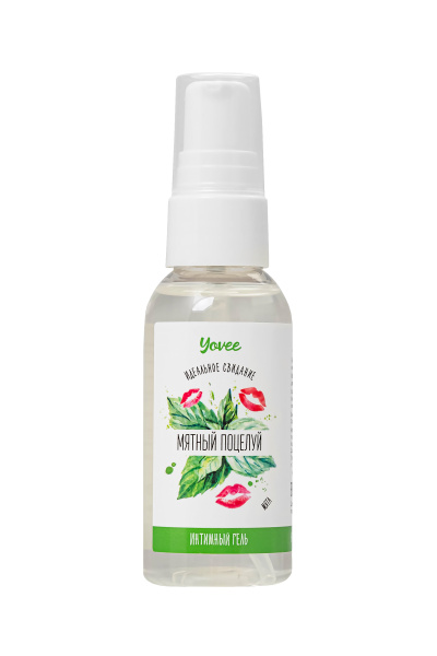 Съедобная гель-смазка Yovee «Мятный поцелуй» со вкусом мяты, 50 мл