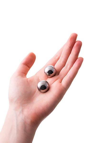 Вагинальные шарики  TOYFA Metall  металл, серебрянный,  Ø 2 см, 66 гр