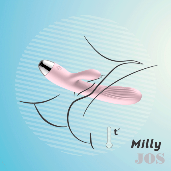 Пульсатор и вибратор с функцией подогрева JOS MILLY, 