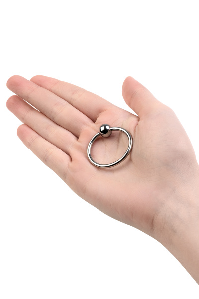 Кольцо на головку пениса, TOYFA Metal, металл, серебристое, Ø 3 см