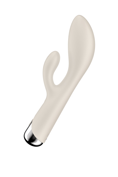 Вибратор-кролик с ротацией Satisfyer Spinning Rabbit 1, силикон, бежевый, 20,5 см