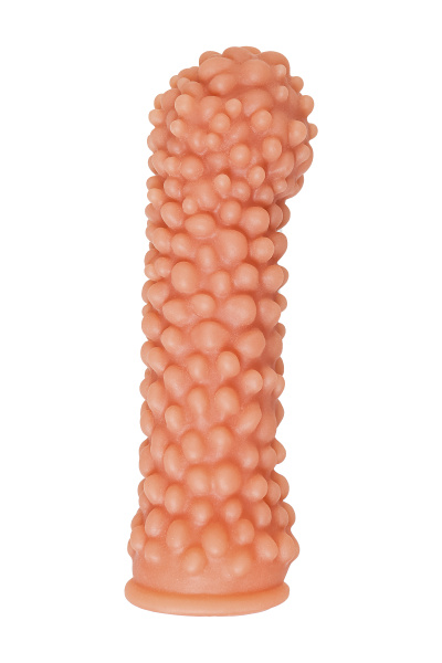 Насадка KOKOS реалистичная с дополнительной стимуляцией, TPE,телесная, 16,5 см, Ø 4,5