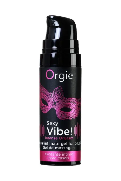 Гель для массажа ORGIE Sexy Vibe Intense Orgasm с покалывающим, разогревающим и охлаждающим эффектом, 15 мл