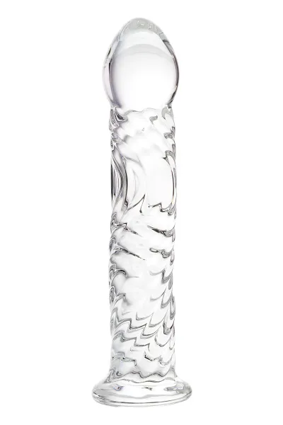 Фаллоимитатор Sexus Glass,стекло, прозрачный , 16,5 см
