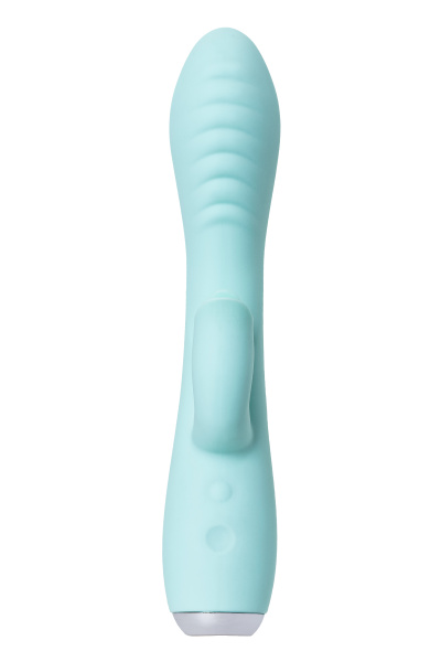 Вибратор с клиторальным стимулятором и язычком, JOS MILO,