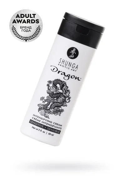 Усиливающий  крем  для пар Shunga  Dragon Sensitive , эффект «ЛЕДЯНОГО ОГНЯ», 60 мл  