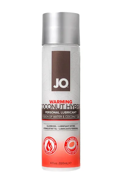Гибридный лубрикант на основе воды и кокосового масла JO Coconut Hybrid Warming разогревающий, 120мл