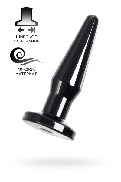 Анальная втулка TOYFA POPO Pleasure Gemini α, TPE, черная,12,1 см