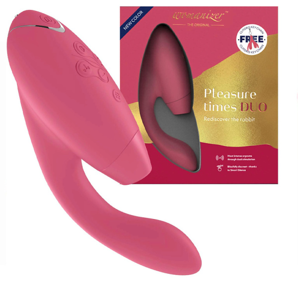 Бесконтактный клиторальный стимулятор Womanizer DUO,розовый