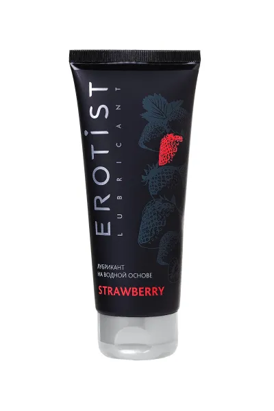 Лубрикант на водной основе STRAWBERRY, Erotist Lubricants  100мл