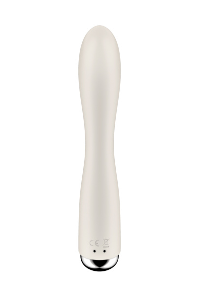 Вибратор-кролик с ротацией Satisfyer Spinning Rabbit 1, силикон, бежевый, 20,5 см