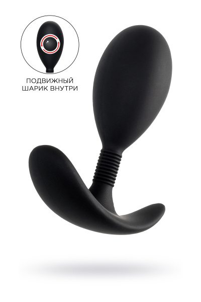 Анальная втулка TOYFA A-ToysTord M, силикон, черная, 10,5 см