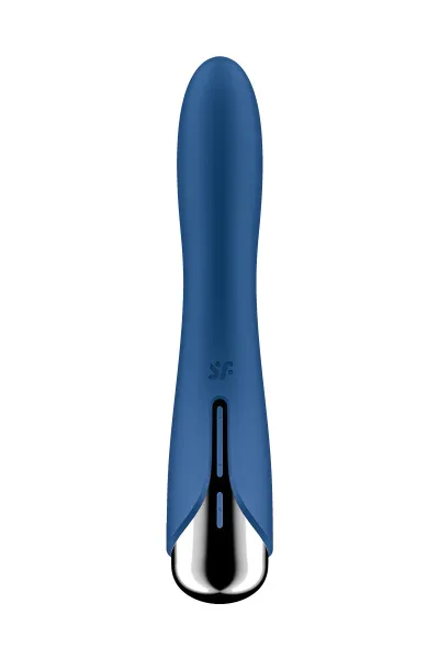 Вибратор для точки G  с ротацией Satisfyer Spinning Vibe 1, силикон, синий, 17,8 см